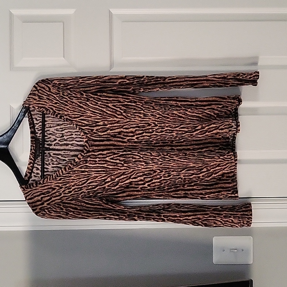 BCBG Cheetah Print Lightweight Sweater